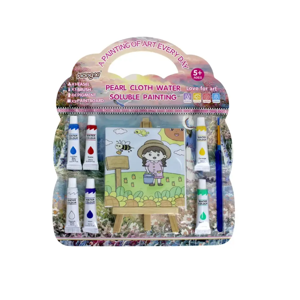 SET BASTIDOR x3 C/ ATRIL PINCEL Y ACUARELAS e/Bl ( HX-9065 )