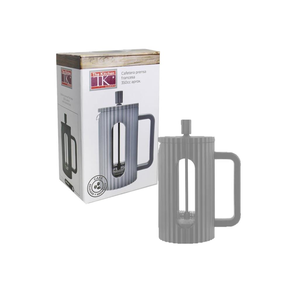 CAFETERA C/ EMBOLO PLASTICA 350ML E/ CJ