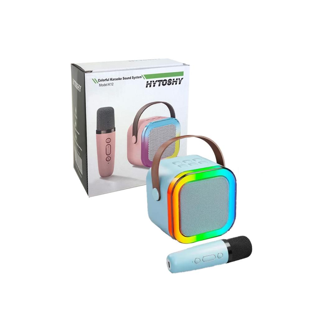MINI PARLANTE HYTOSY C/ MICROFONO BLUETOOTH RGB e/Cj ( K12 )