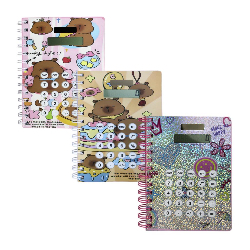 CUADERNO ESPIRAL C/ CALCULADORA x80hjs