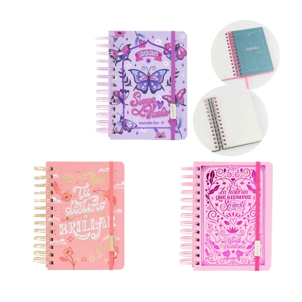 AGENDA DIARIA UNIVERSO FW 2026 C/ ESPIRAL 12 x 17cm e/Bo 