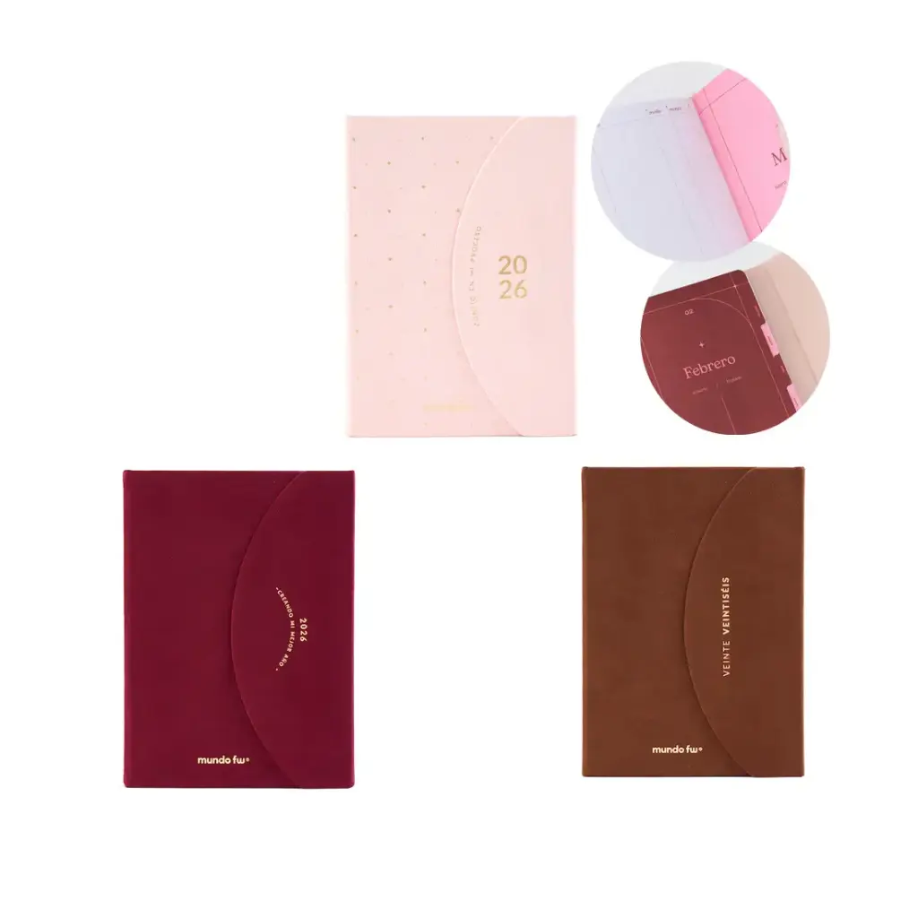 AGENDA CHIC DIARIA C/ SOLAPA INMEDIATA FW 15 x 21cm 2026 ( 202001 )