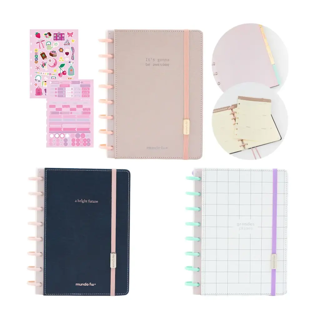 AGENDA SEMANAL PERPETUA JOY ECOCUERO FW 2026 C/ STICKERS 15 x 21cm