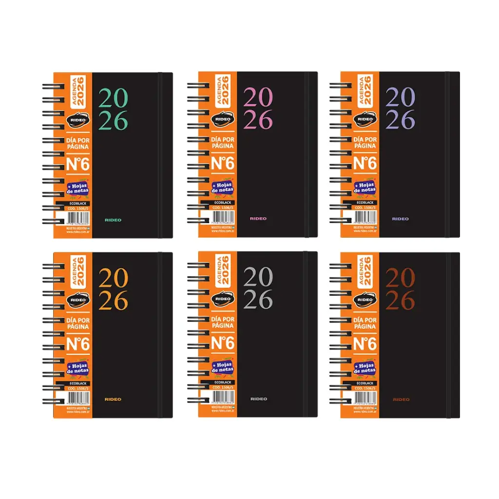 AGENDA RIDEO DIARIA 2026 N°6 C/ ESPIRAL