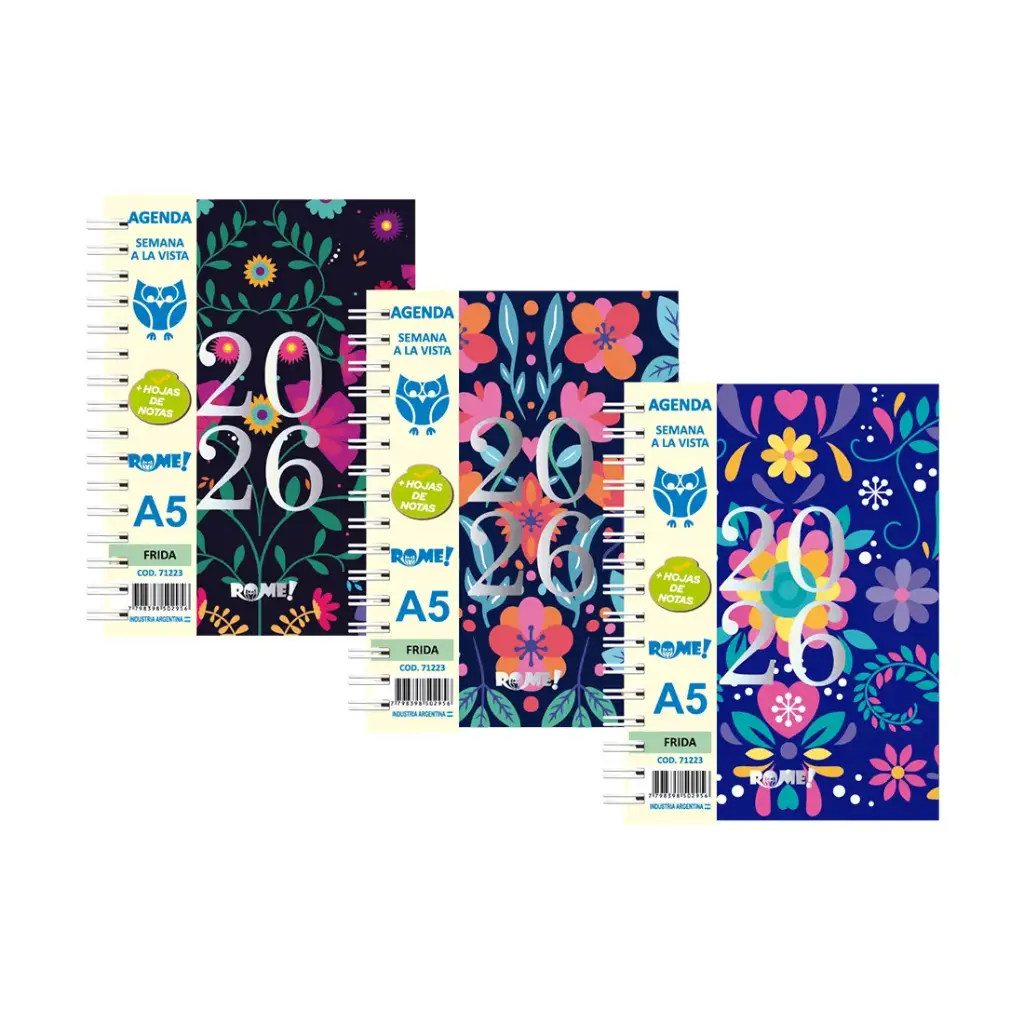 AGENDA WINNER TAPA FLEX DIARIA 2026 14.5cm x 20.5cm ( 7196-7200 )