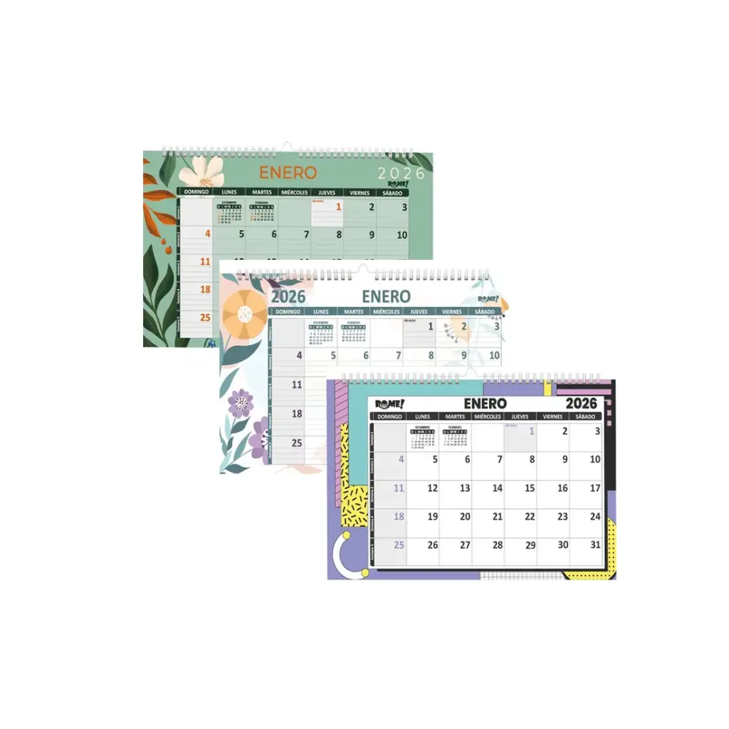 CALENDARIO ROME 2026 FANTASIA 1/2 OFICIO CARPETA ( 4905/1 )