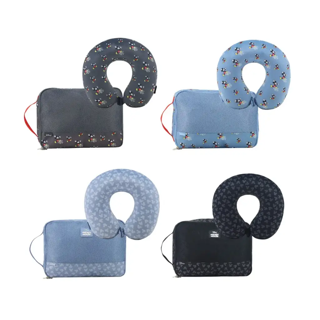SET C/ ALMOHADON DE VIAJE Y ORGANIZADOR MICKEY DISNEY ( 71.0100002/ 71.0100003 )