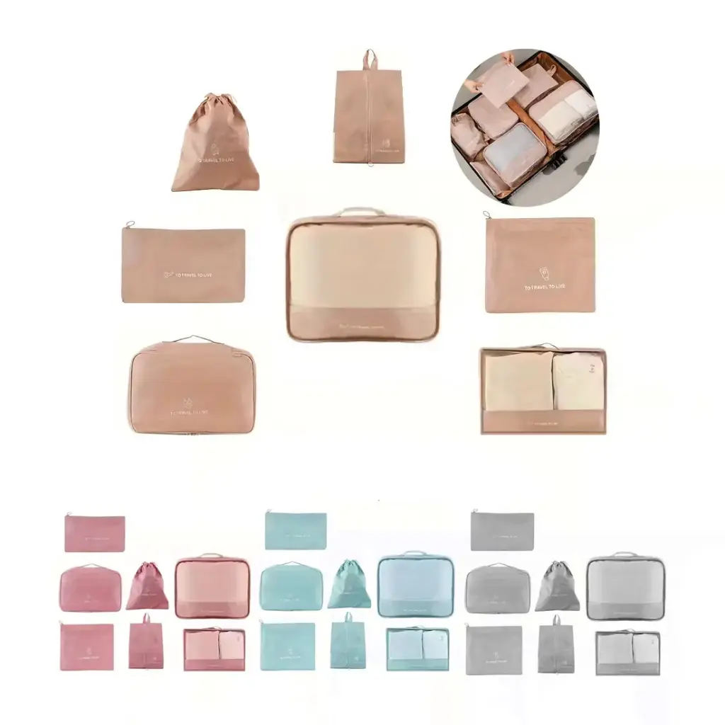 ORGANIZADOR DE VIAJE x7 pzs ( ZX-104 )