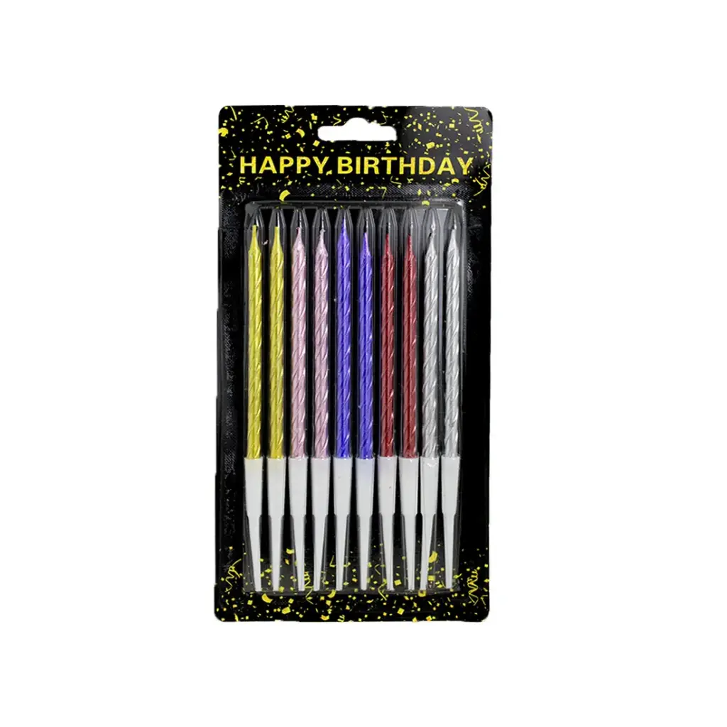 VELA DE CUMPLEAÑOS 13.5cm x10 e/Bl ( ZX-78 )