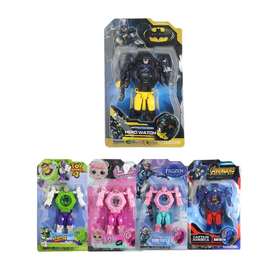 RELOJ ROBOT SUPER HEROES e/Bl