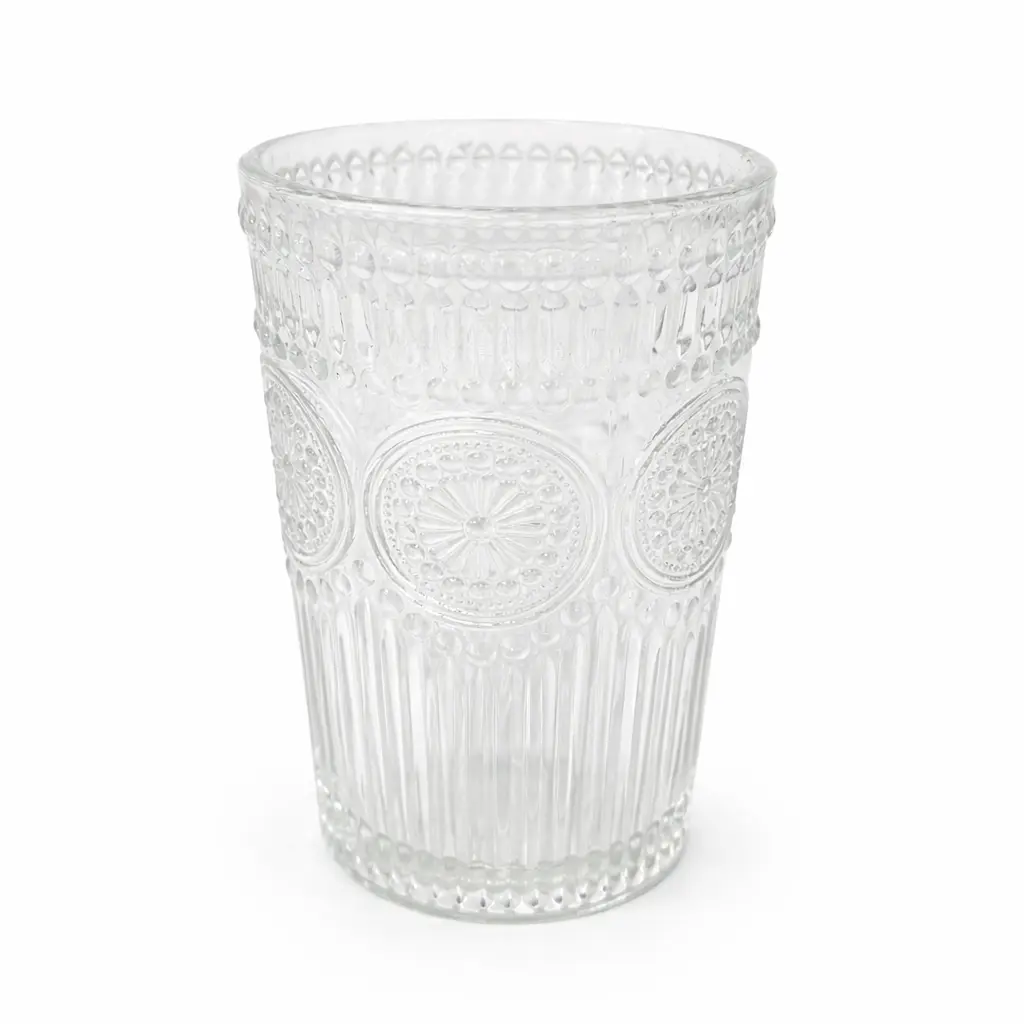 VASO VIDRIO LABRADO SUNFLOWER 350ML ( 1113358 )