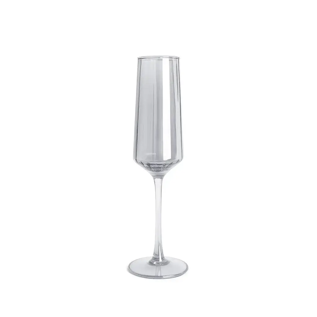 COPA CHAMPAGNE DELIGLASS RAYADO GRIS 250ml ( C6389G )