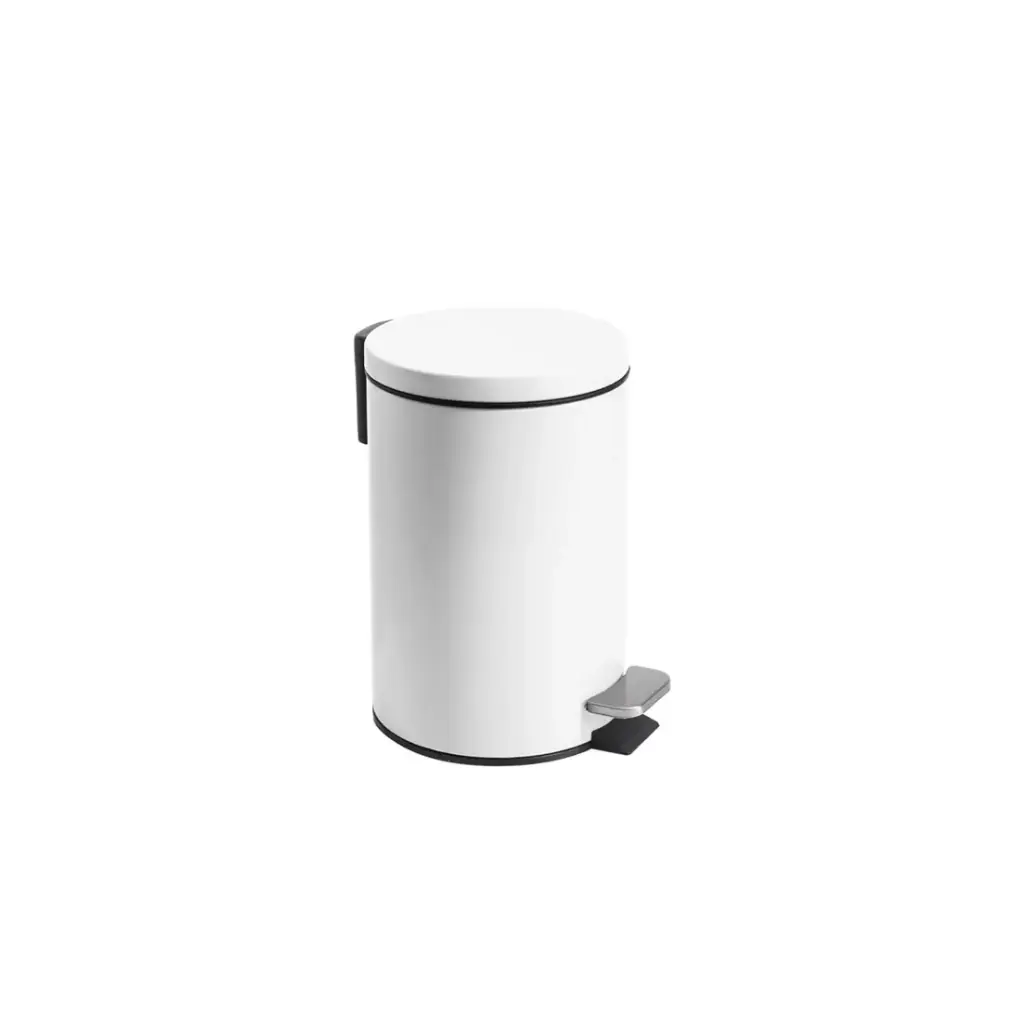 CESTO P/ RESIDUOS BLANCO MATE C/ PEDAL 3lts ( 4150 )