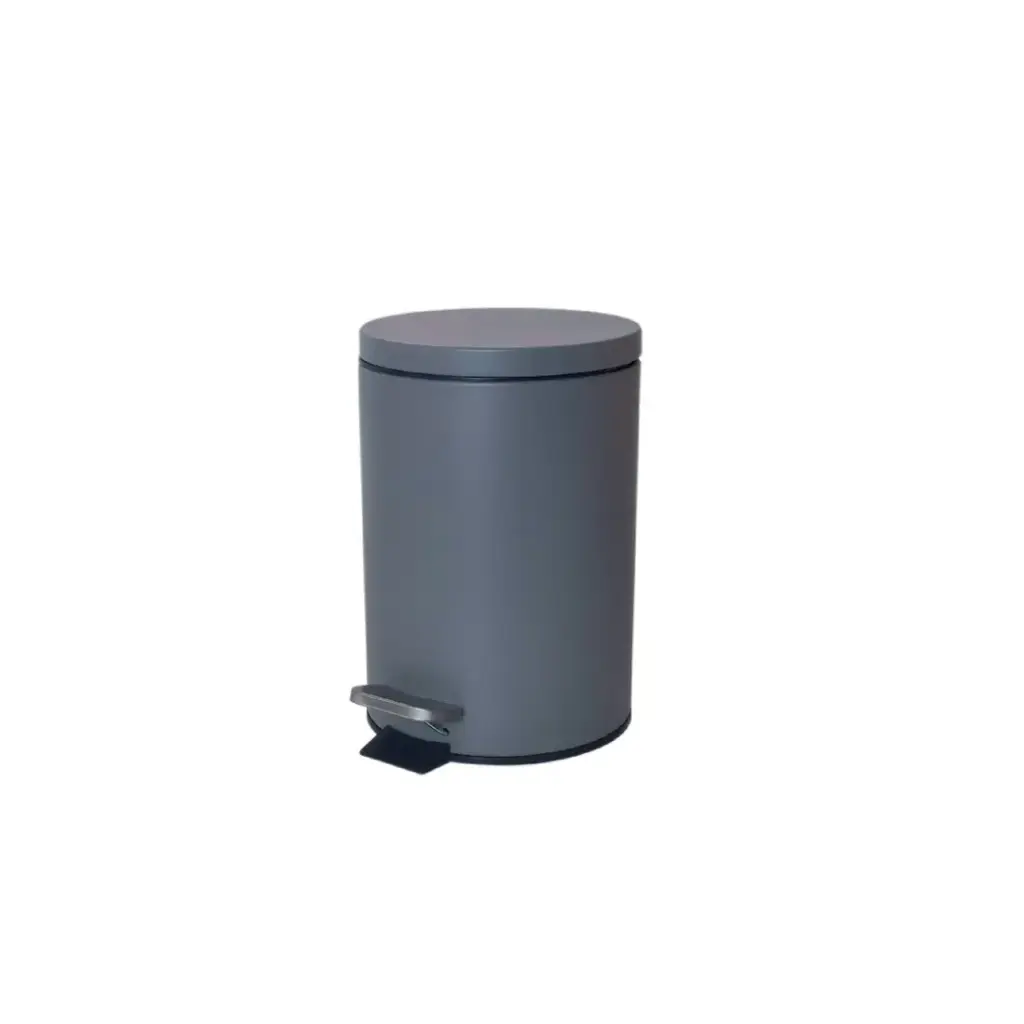 CESTO P/ RESIDUOS GRIS MATE C/ PEDAL 3lts ( 4160 )