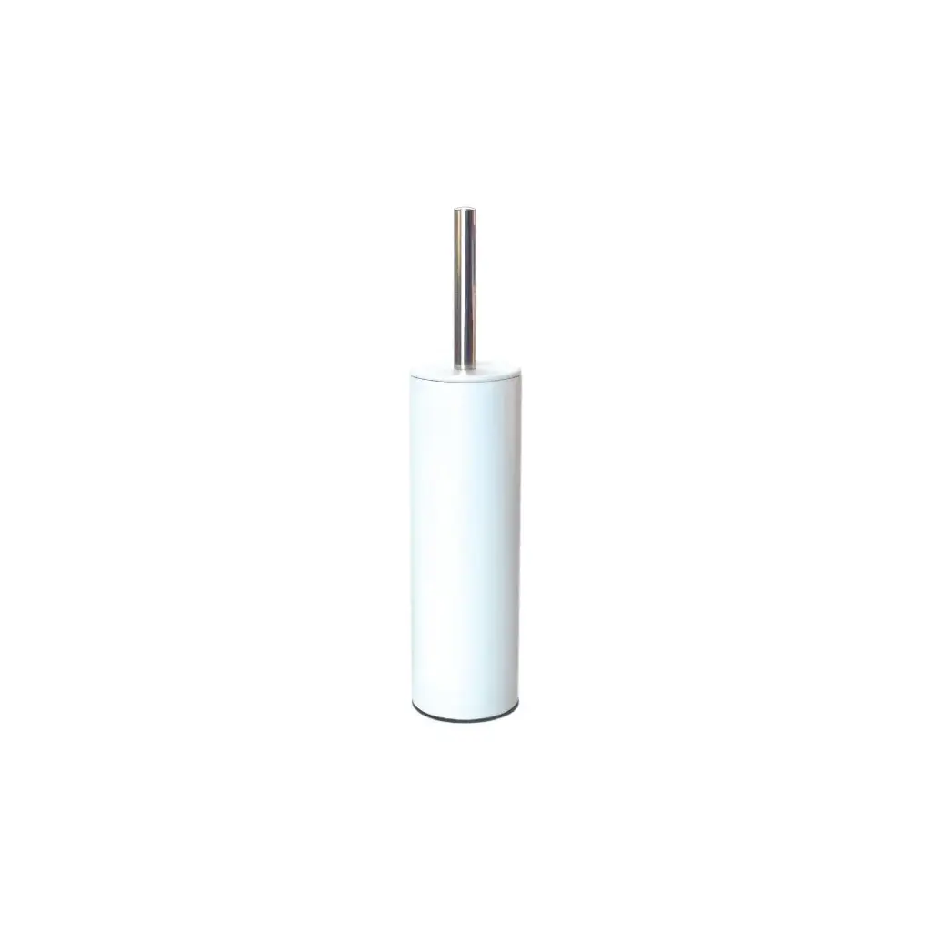 ESCOBILLA P/ BAÑO METAL BLANCA ( 4154 )