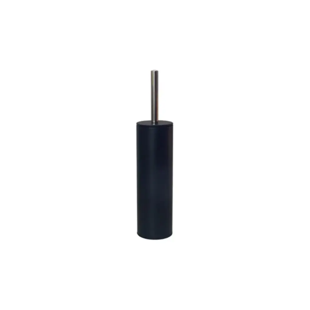 ESCOBILLA P/ BAÑO METAL NEGRA MATE ( 4174 )
