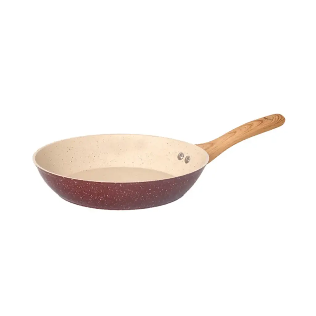 SARTEN ANTIADHERENTE FORJADO BORDO C/ MANGO MADERA 26cm 