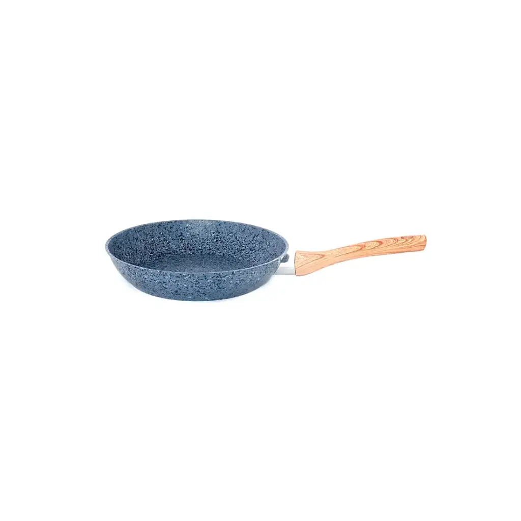 SARTEN ANTIADHERENTE FORJADO GRANITO C/ MANGO MADERA 24CM ( HC-FAK0124-G )
