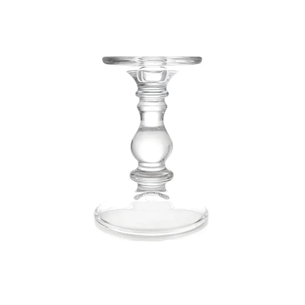 CANDELABRO PORTAVELA DE VIDRIO 15 x 11.5cm ( CA6407 )