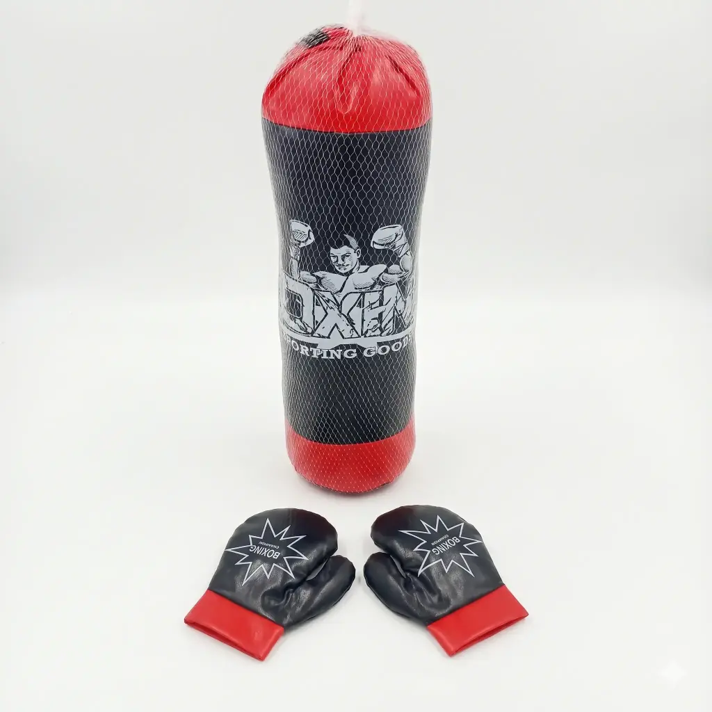 BOLSA DE BOXEO C/ GUANTES E/ RED ( SD28005 / SD25706AZ1 )