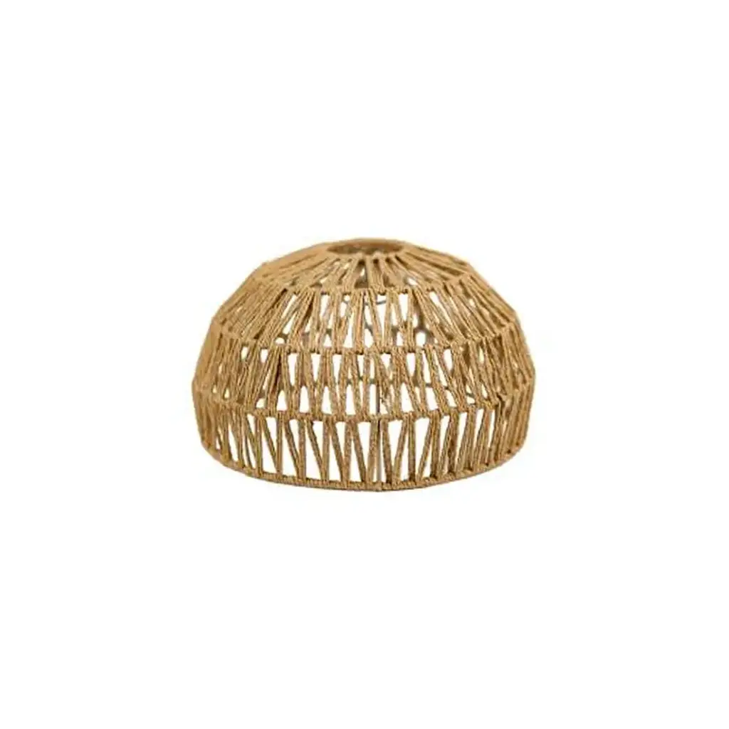 LAMPARA COLGANTE HIERRO MIMBRE 30cm x 16cm ( NS414838 )