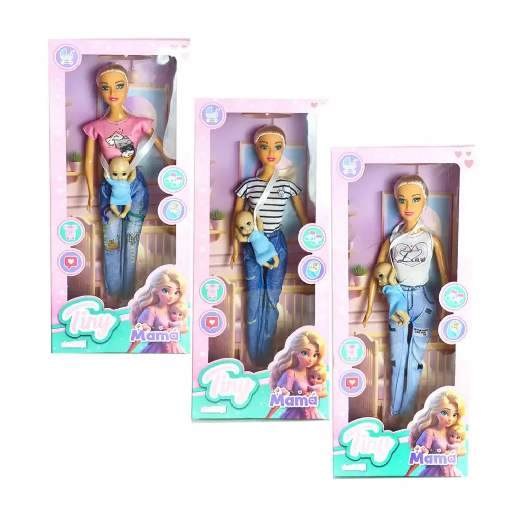 MUÑECA TINY MAMA C/ BEBE e/Cj ( 56639 )