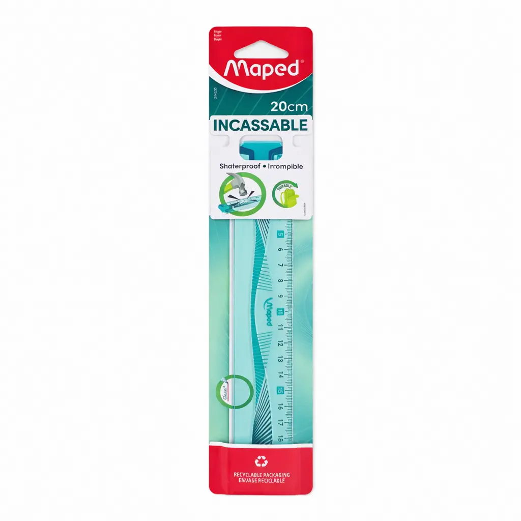 REGLA MAPED IRROMPIBLE 20CM E/ CT ( 244020 )