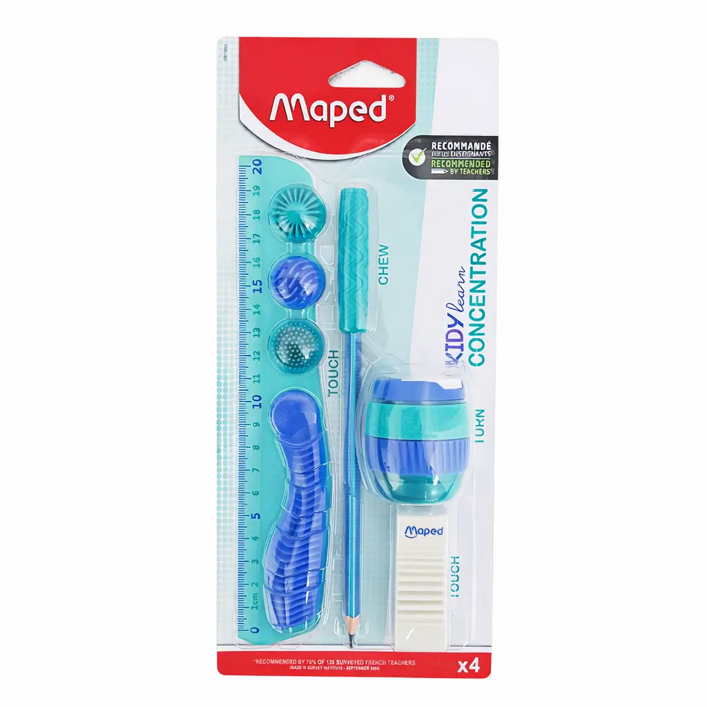 KIT ESCOLAR MAPED KIDY LEARN X4 E/ BL ( 981889 ) 