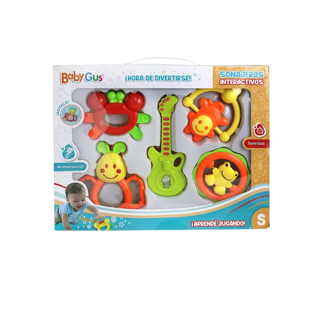 SET SONAJEROS INTERACTIVOS MULTISENSORIALES x5 e/Cj ( 51168 )