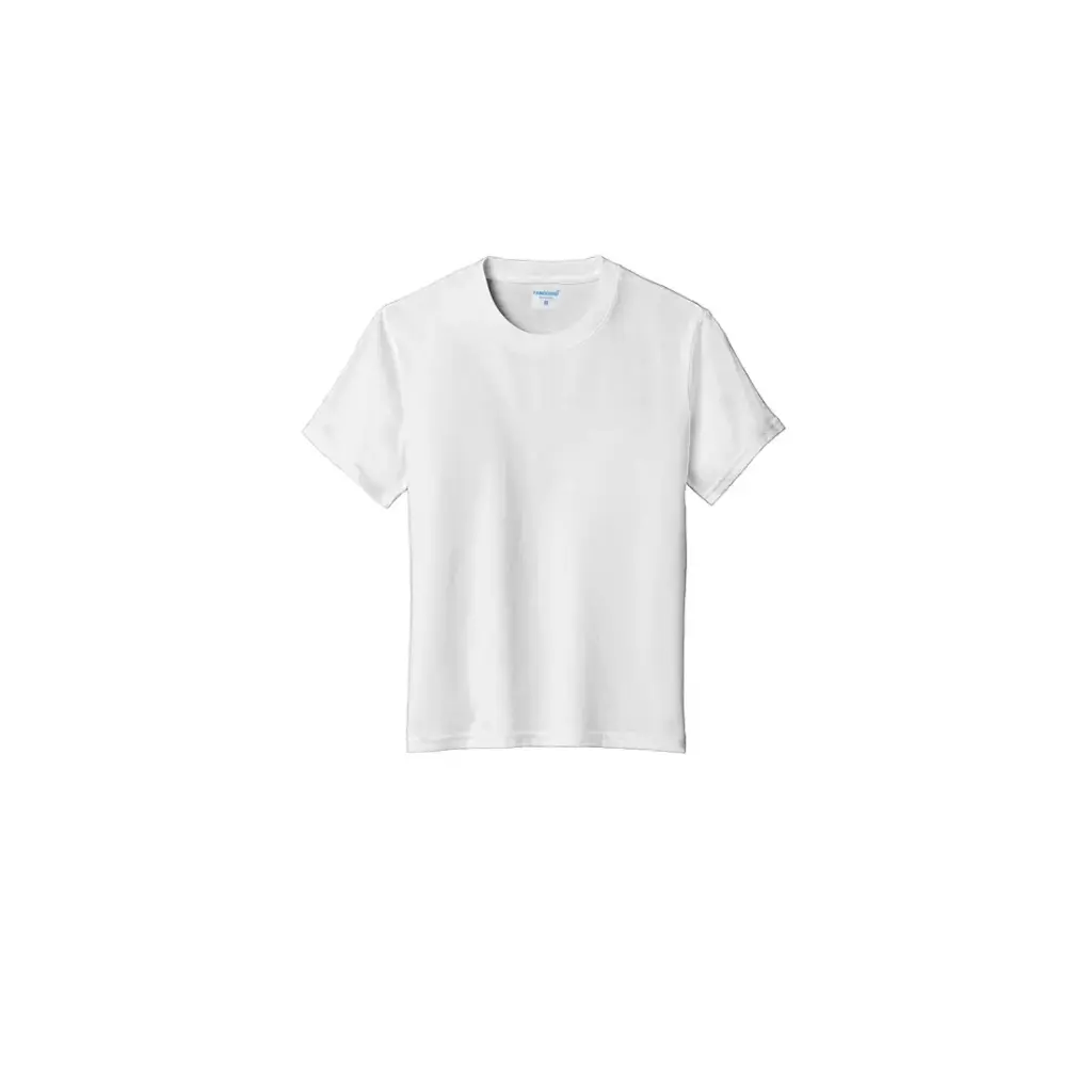 REMERA BLANCA ALGODON POLIESTER NIÑO ( 6 / 8 / 10 / 12 / 14 / 16 )