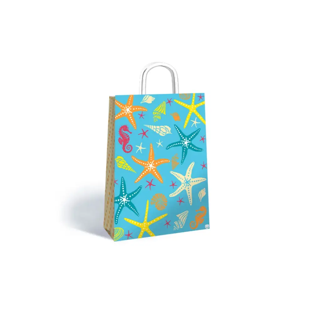 BOLSA P/ REGALO DECO 22 X 10 X 30CM UNDER THE SEA ( 44401803 )