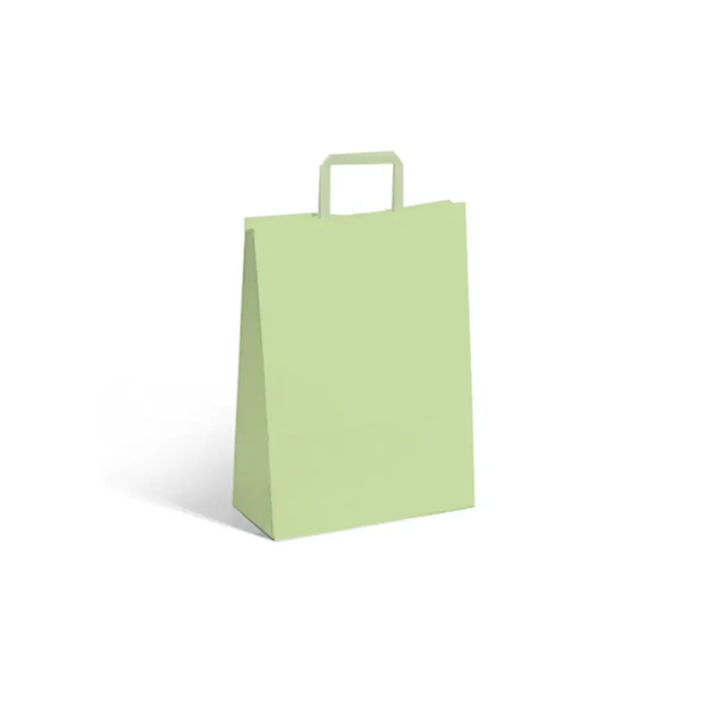 BOLSA P/ REGALO ACUARIO PISTACHO DUBAI 22 X 10 X 30CM