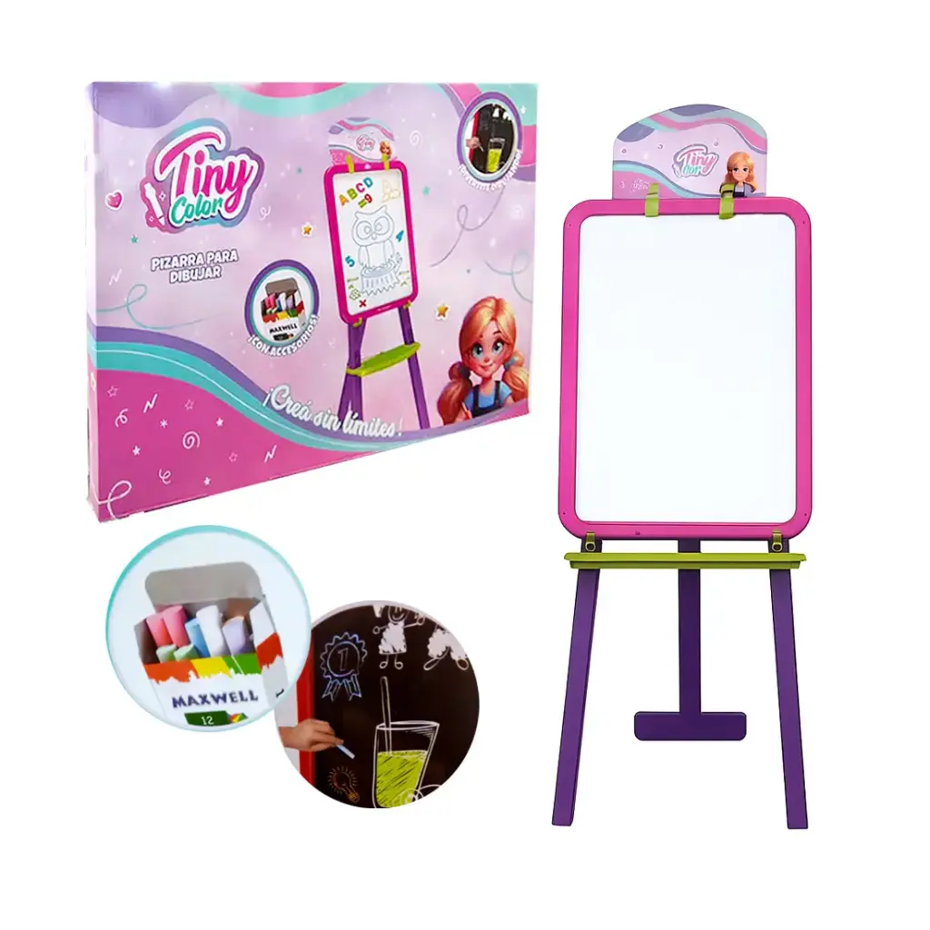 PIZZARON DE DIBUJO 2 EN 1 C/ ACCESORIOS 40.5 x 5 x 55.5cm ( 55932 )