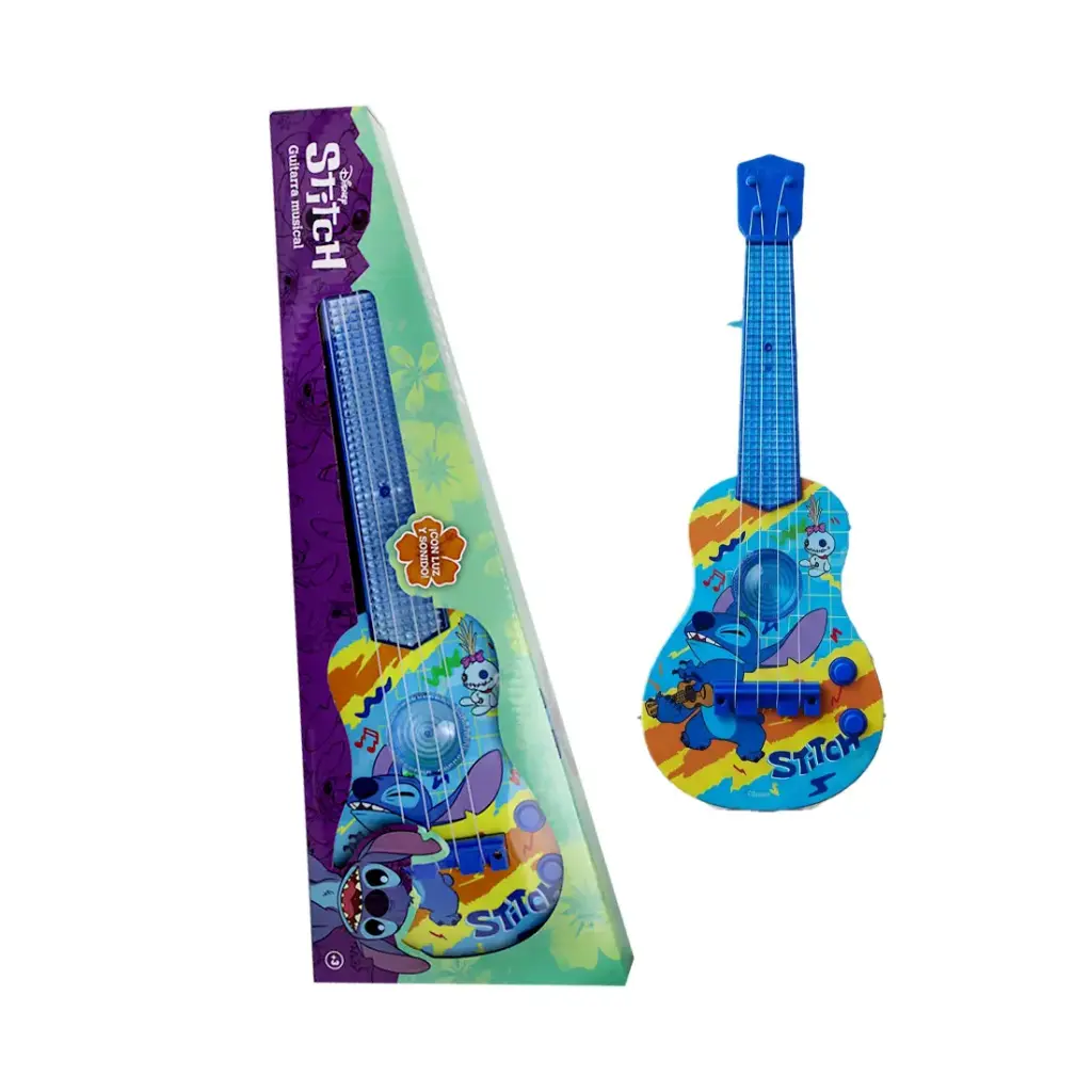 GUITARRA STITCH C/ LUZ Y SONIDO ( 56904 )
