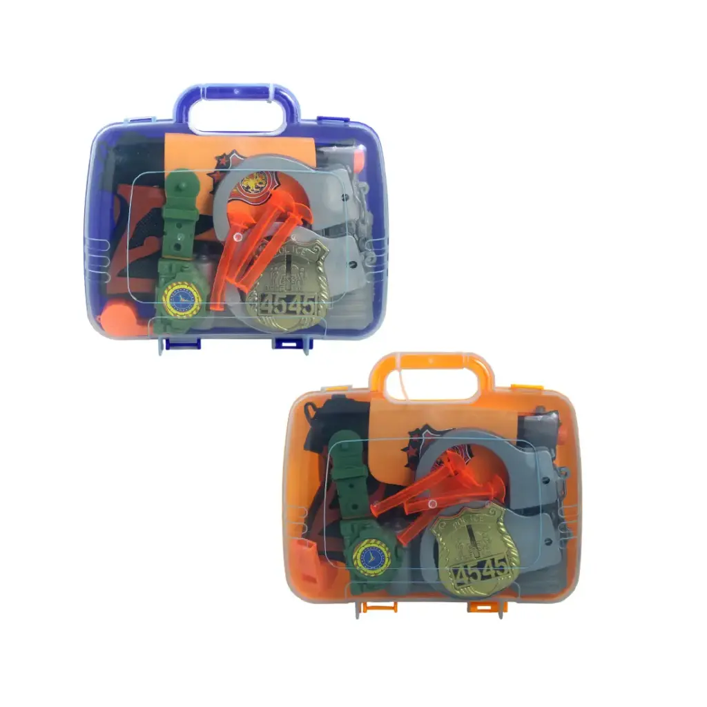 SET POLICIA x 9pzs 19 x 16.5cm e/ VALIJA ( SD19738 )