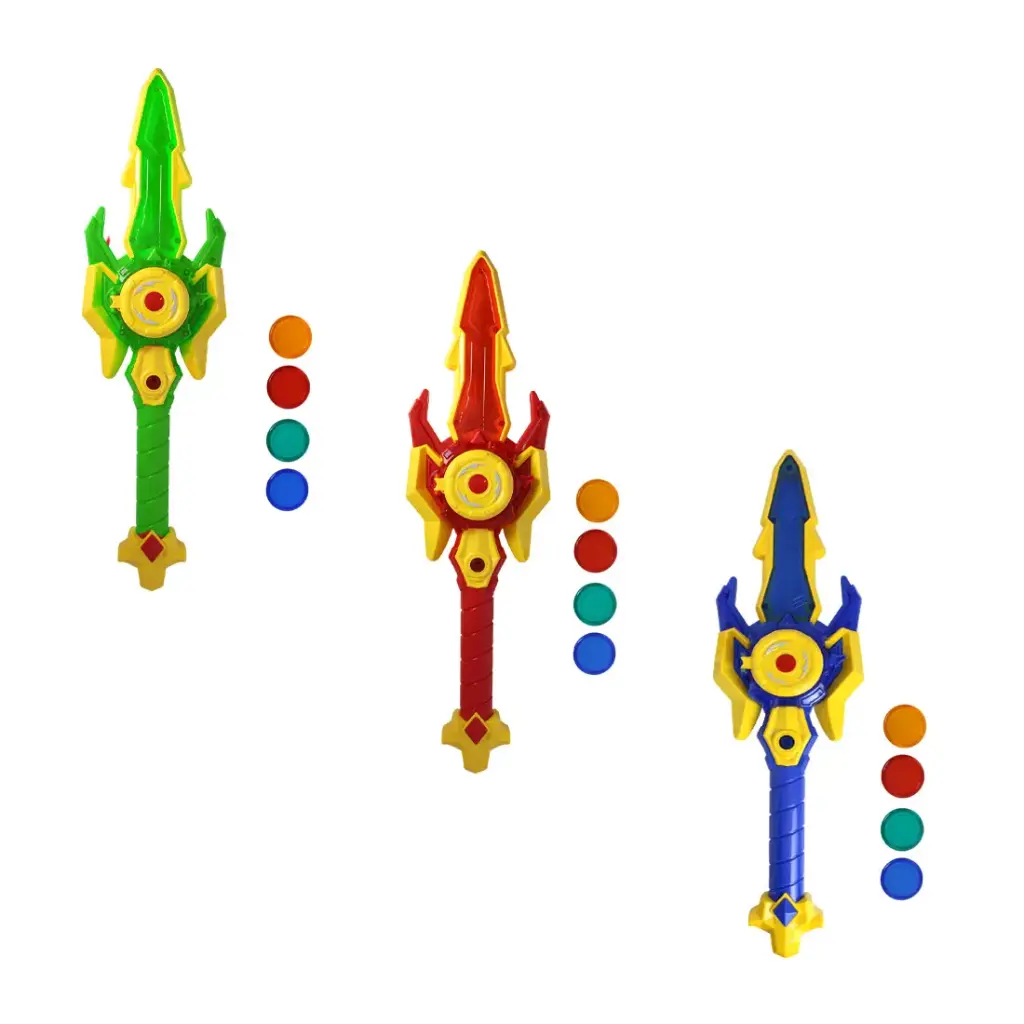 ESPADA LANZADISCOS C/ LUZ Y SONIDO 40x12cm ( SD21889Z2 )