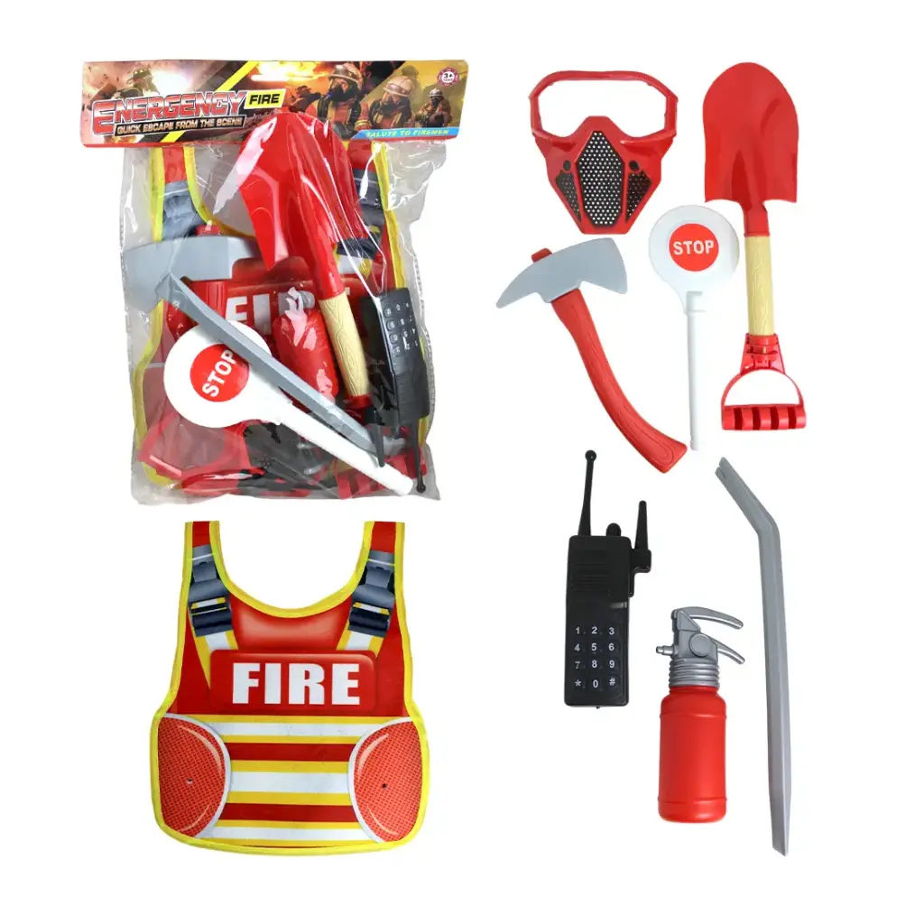 SET BOMBEROS CHALECO C/ ACCESORIOS x7 ( SD12954TR1 )
