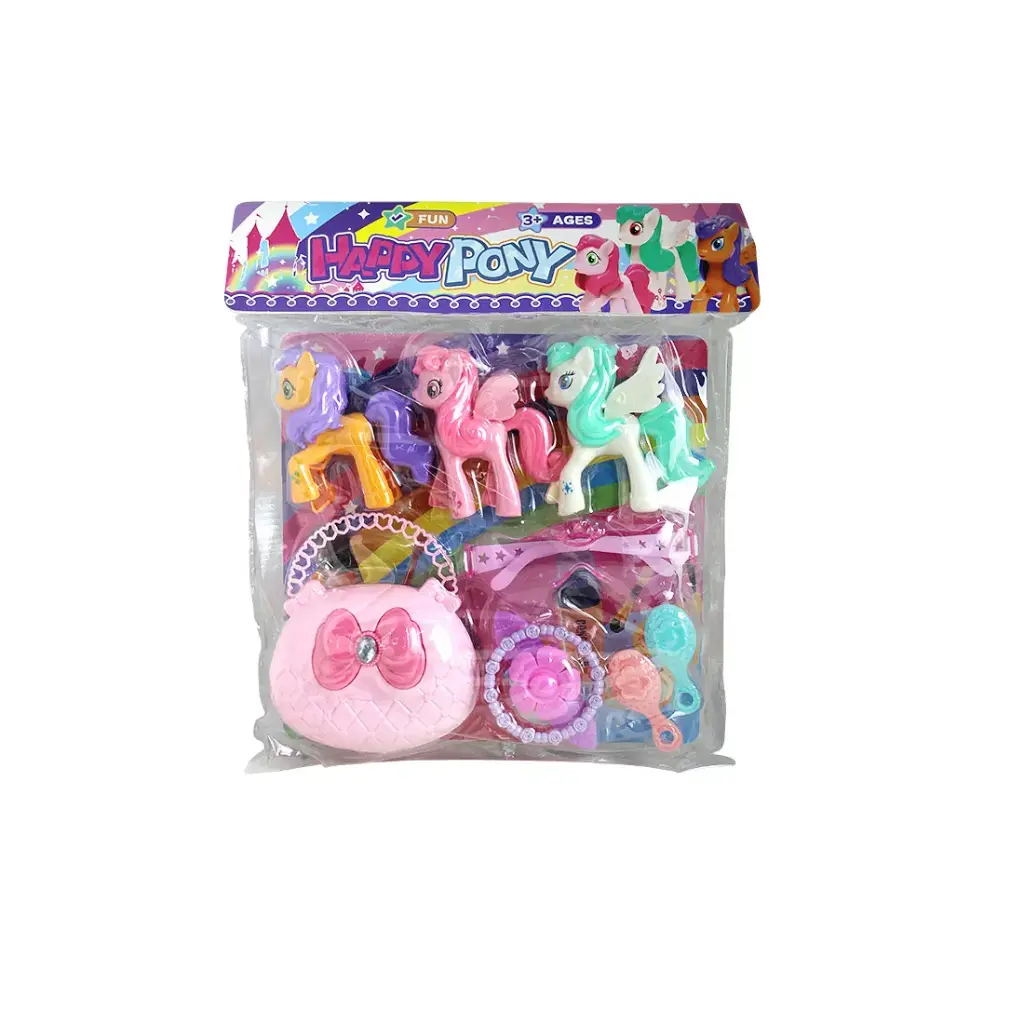 SET BELLEZA PONY x3 C/ ACCESORIOS e/Bo ( SD25082Z3 )