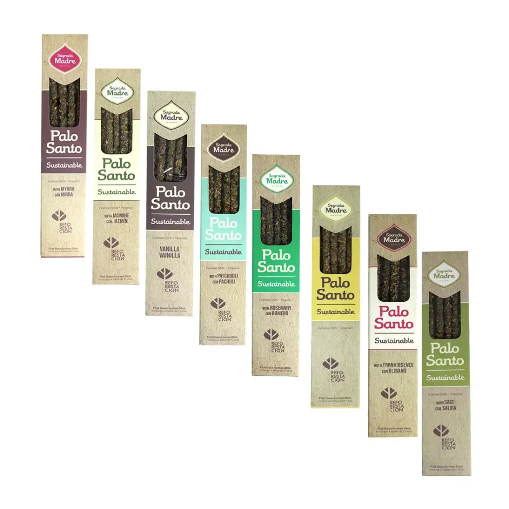 SAHUMERIO PALO SANTO SAGRADA MADRE x8 e/Cj
