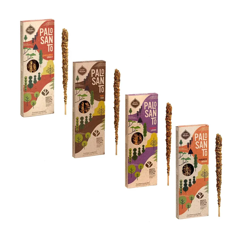 SAHUMERIO CORTO REFORESTACION C/ PALO SANTO  SAGRADA MADRE x4 e/Cj
