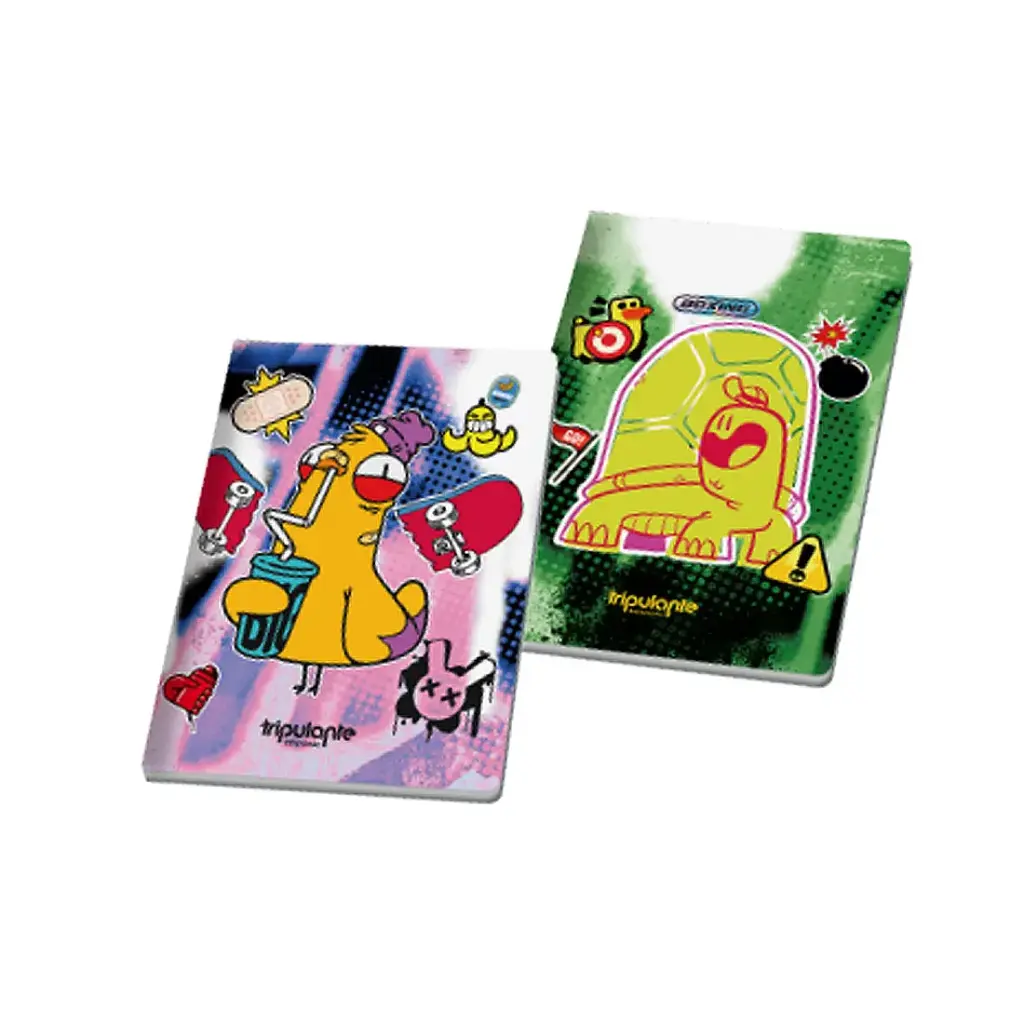 CUADERNO TRIPULANTE STREET ART 16X21CM T/BLANDA X48 RAYADO ( 02CUAD0003 )