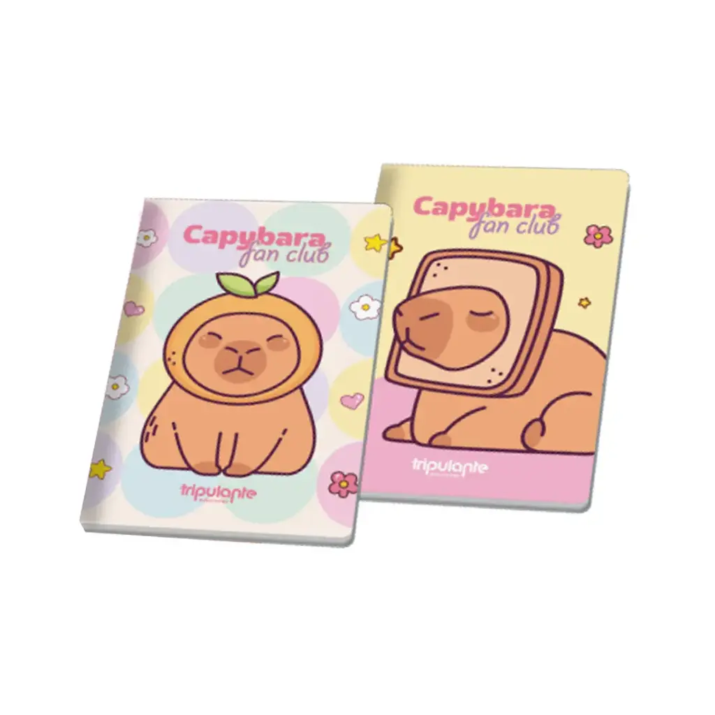 CUADERNO CAPYBARA FAN CLUB T/ BLANDA RAYA 16 x 21cm  ( 02CUAD0005 ) 