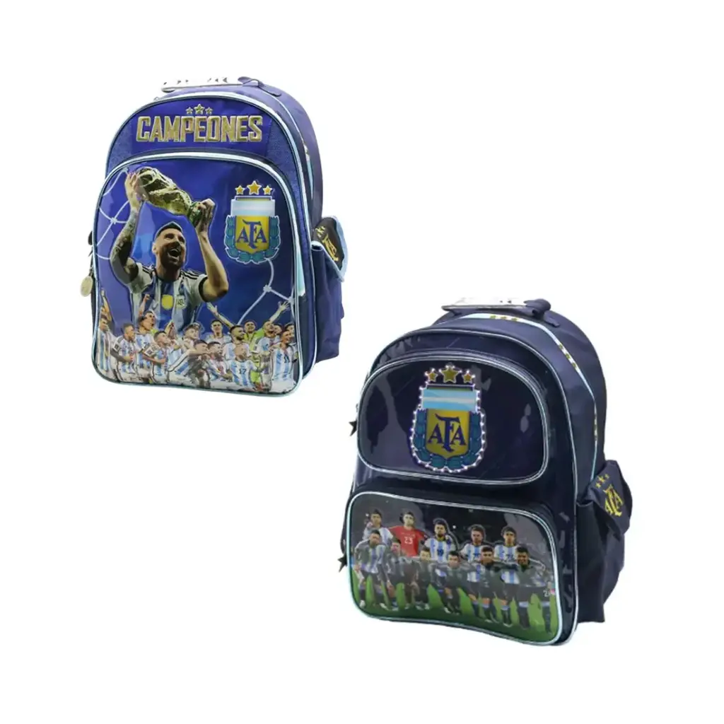 MOCHILA SELECCION ARGENTINA 3 CIERRES 40cm ( AF010 / AF013 )