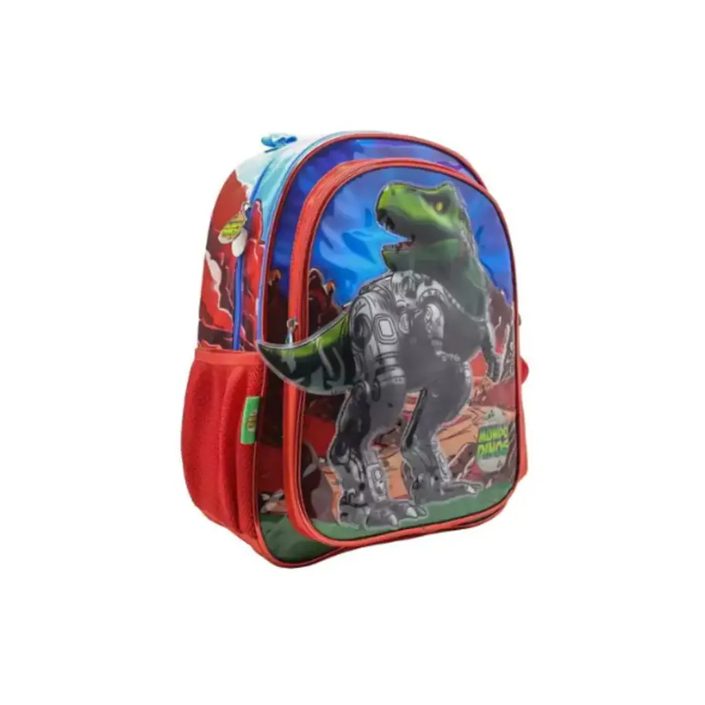 MOCHILA MUNDO DINOS 3 CIERRES 40cm ( DI106 )