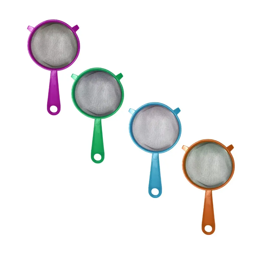 COLADOR PLASTICO C/ MALLA METALICA 11.5cm ( 18788 )