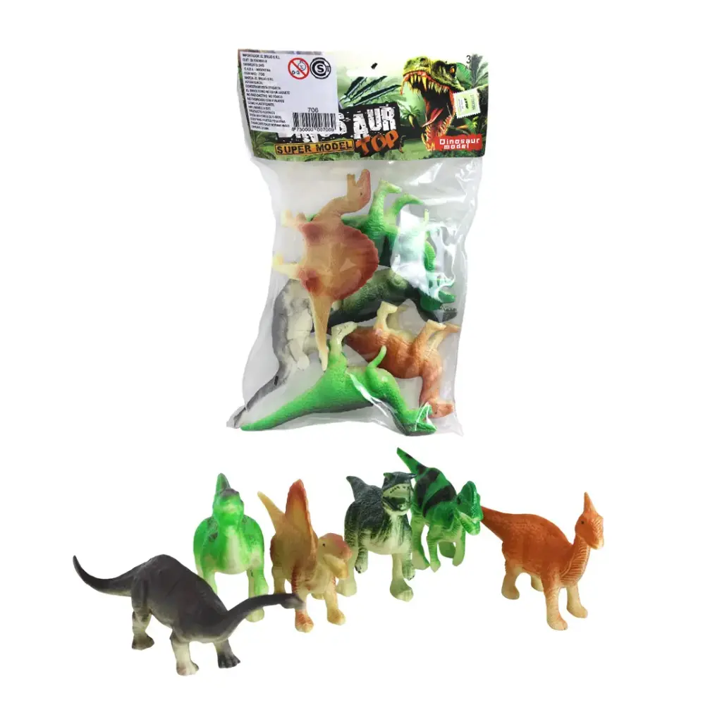 SET DINOSAURIOS x6 19 x 29cm e/Bo ( 706 )