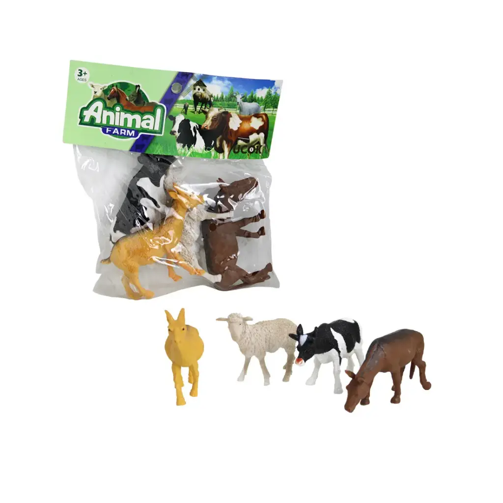 SET ANIMALES DE GRANJA x4 21 x 27cm e/Bo ( A144 )