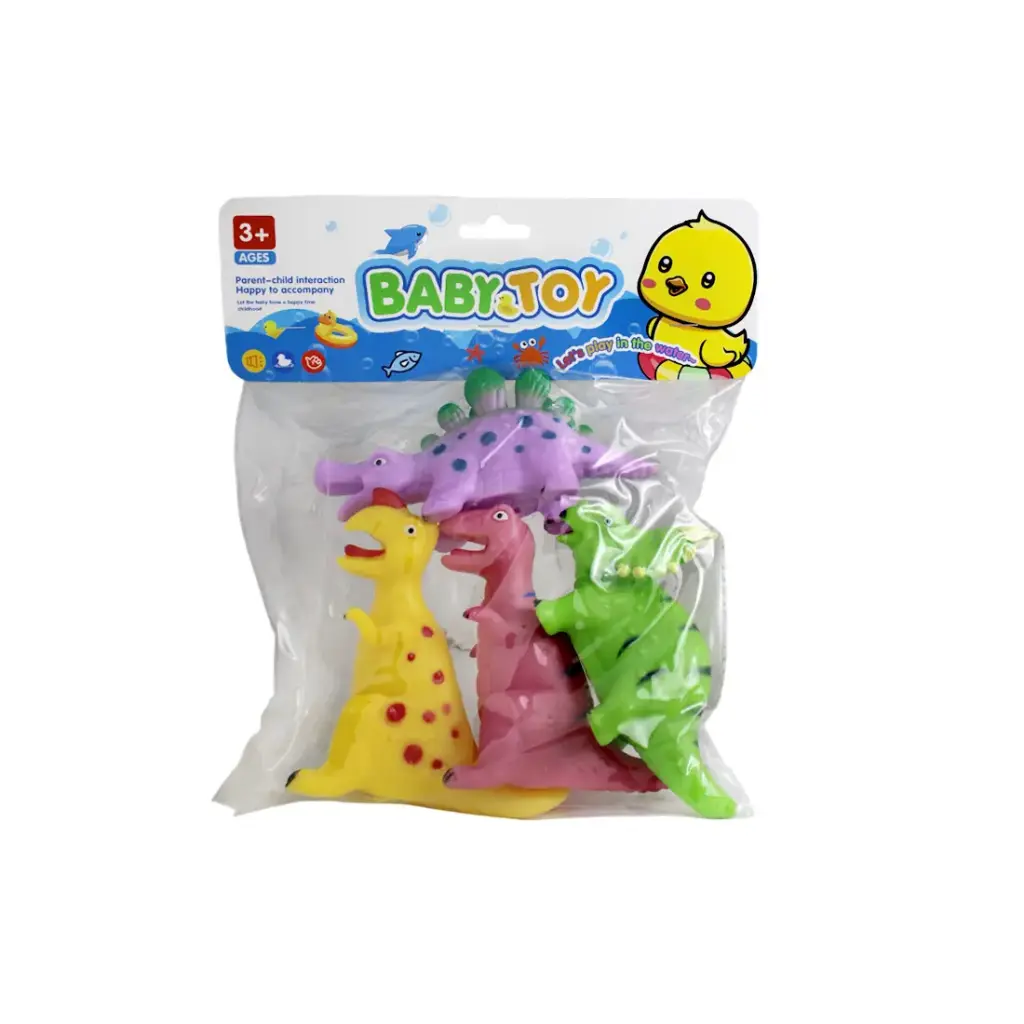 DINOSAURIO C/ CHIFLE X4 E/ BO ( AA1009C )