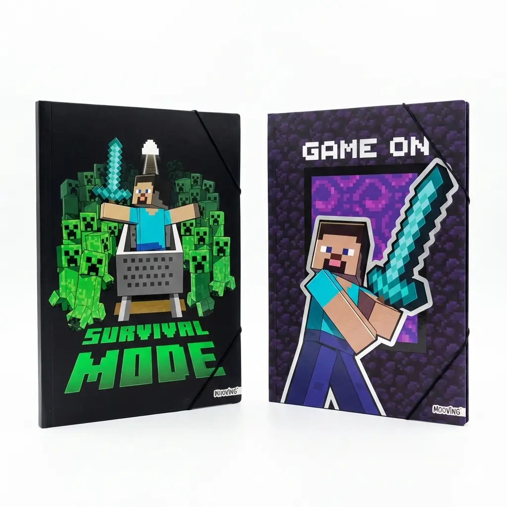 CARPETA MOOVING OFICIO 3 SOLAPAS MINECRAFT ( 1005248 )