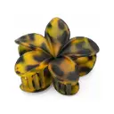 BROCHE P/ CABELLO FLOR ANIMAL PRINT 7.5CM E/ CT ( DL18609 )